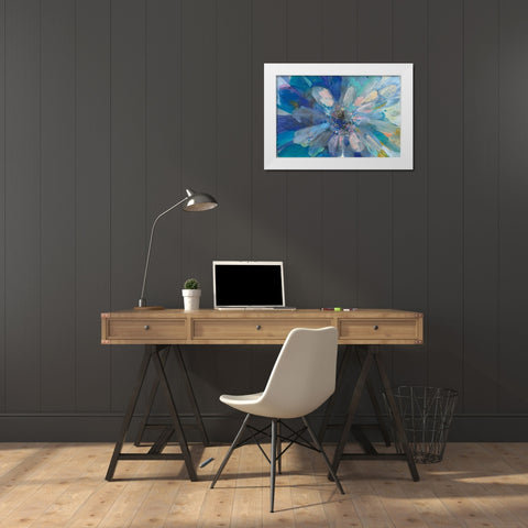 Intensity I Horizontal White Modern Wood Framed Art Print by Nai, Danhui