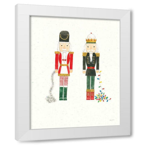 Seasons Greetings V White Modern Wood Framed Art Print by Jackson, Jenaya