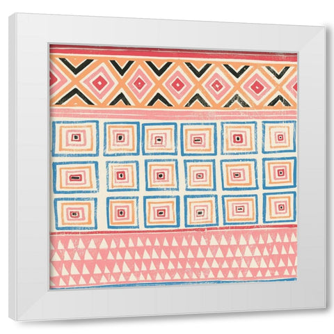 Kuba I Colorful White Modern Wood Framed Art Print by Lovell, Kathrine