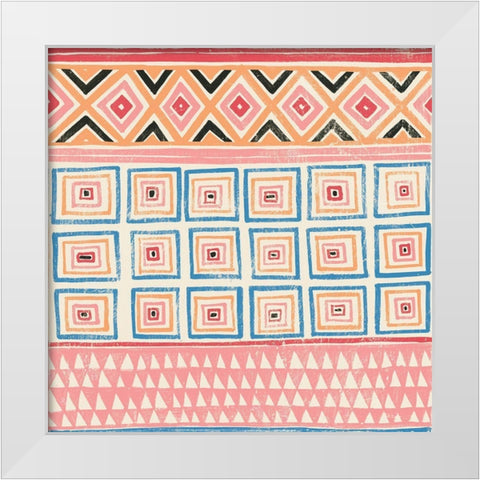 Kuba I Colorful White Modern Wood Framed Art Print by Lovell, Kathrine