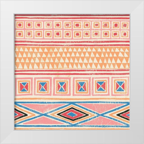 Kuba II Colorful White Modern Wood Framed Art Print by Lovell, Kathrine