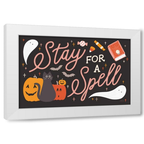 Trick or Treat I White Modern Wood Framed Art Print by Marshall, Laura