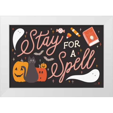 Trick or Treat I White Modern Wood Framed Art Print by Marshall, Laura