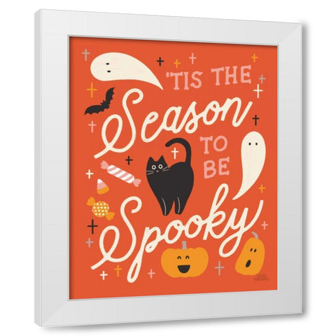 Trick or Treat V White Modern Wood Framed Art Print by Marshall, Laura