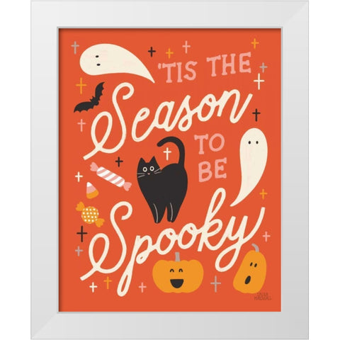 Trick or Treat V White Modern Wood Framed Art Print by Marshall, Laura