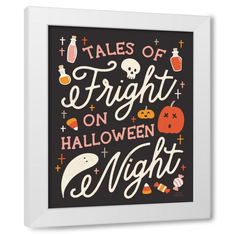 Trick or Treat VII White Modern Wood Framed Art Print by Marshall, Laura
