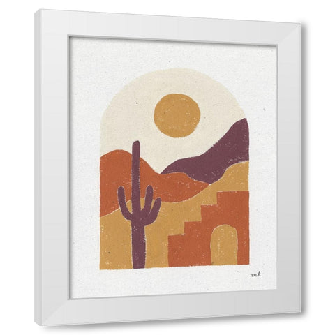 Desert Window II White Modern Wood Framed Art Print by Hershey, Moira