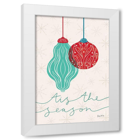 Retro Ornaments VII White Modern Wood Framed Art Print by Thorns, Becky