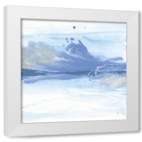 Reactions IV White Modern Wood Framed Art Print by Paschke, Chris