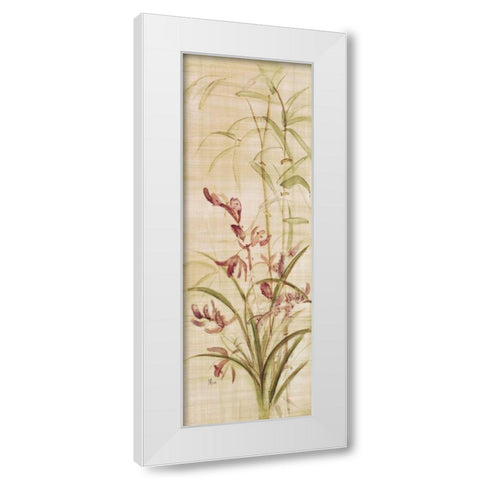 p 5025 80A 7 Orchids I White Modern Wood Framed Art Print by Blum, Cheri