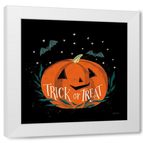 Cute Halloween II White Modern Wood Framed Art Print by Thorns, Becky