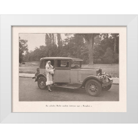 French Country Drive I White Modern Wood Framed Art Print by Wild Apple Portfolio