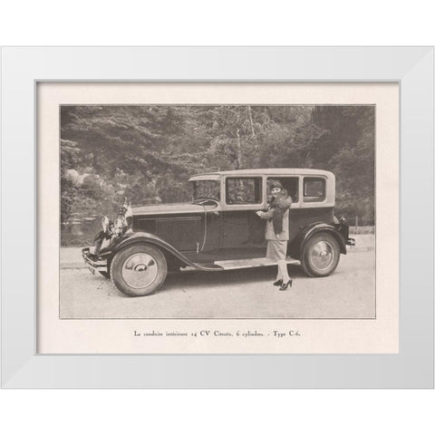 French Country Drive II White Modern Wood Framed Art Print by Wild Apple Portfolio