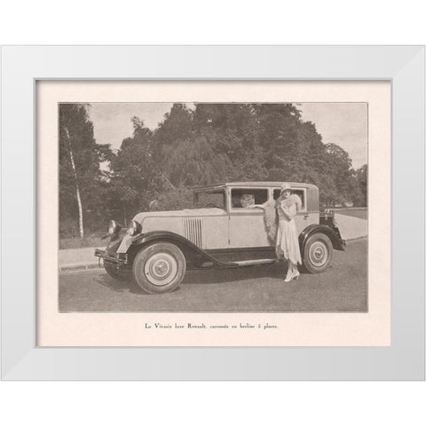 French Country Drive IV White Modern Wood Framed Art Print by Wild Apple Portfolio