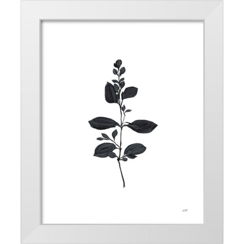 Botanical Study Branch White Modern Wood Framed Art Print by Purinton, Julia