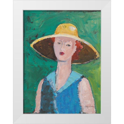 Flea Market Portrait II White Modern Wood Framed Art Print by Tillmon, Avery