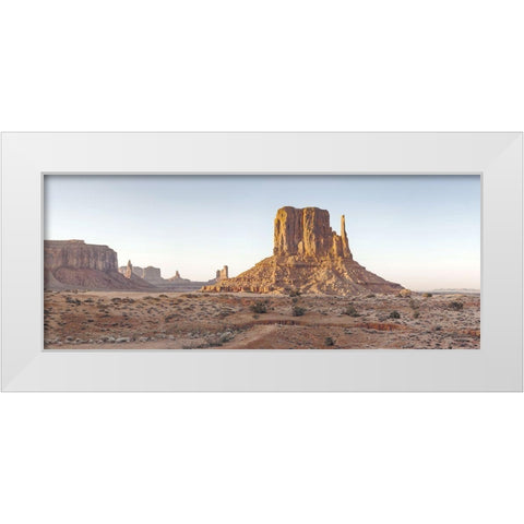 Scenic Landscape V White Modern Wood Framed Art Print by Eichman, Andre