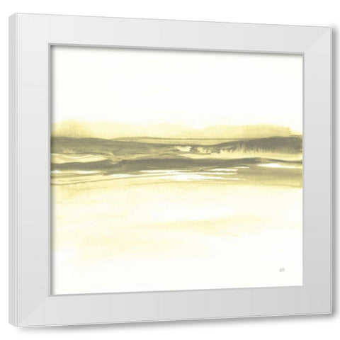 Yellow Tint Cassis I White Modern Wood Framed Art Print by Paschke, Chris