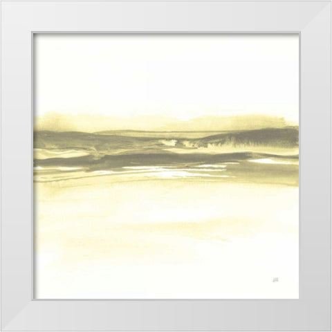 Yellow Tint Cassis I White Modern Wood Framed Art Print by Paschke, Chris