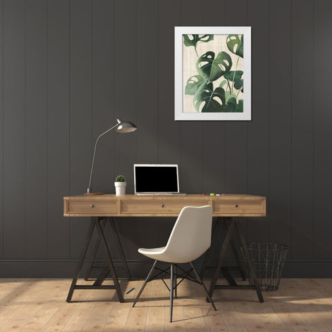 Tropical Study IV Linen White Modern Wood Framed Art Print by Purinton, Julia
