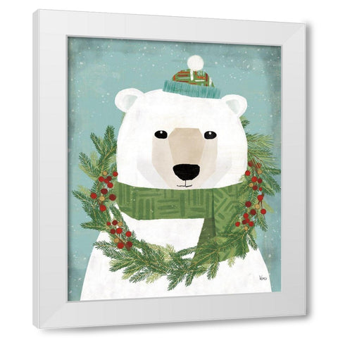 Holiday Likeness II Festive White Modern Wood Framed Art Print by Charron, Veronique