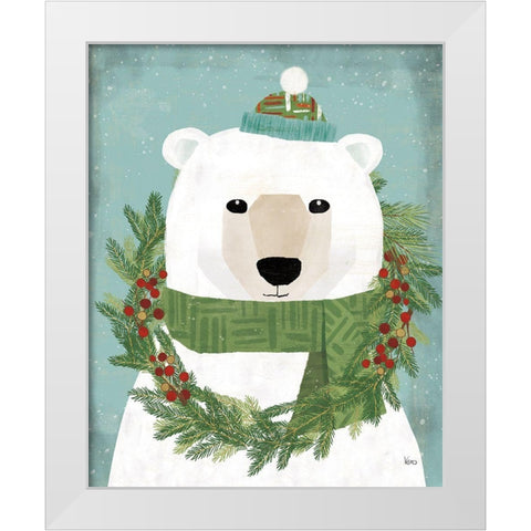 Holiday Likeness II Festive White Modern Wood Framed Art Print by Charron, Veronique