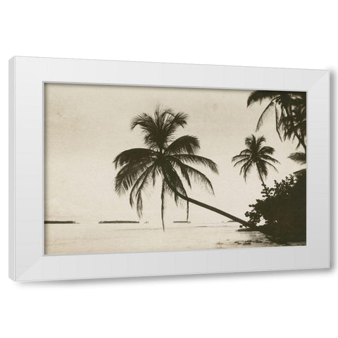 Palm Beach I White Modern Wood Framed Art Print by Wild Apple Portfolio