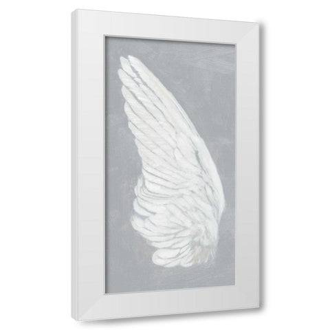 Wings II on Gray White Modern Wood Framed Art Print by Wiens, James