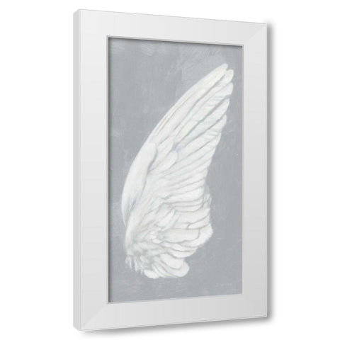 Wings III on Gray White Modern Wood Framed Art Print by Wiens, James
