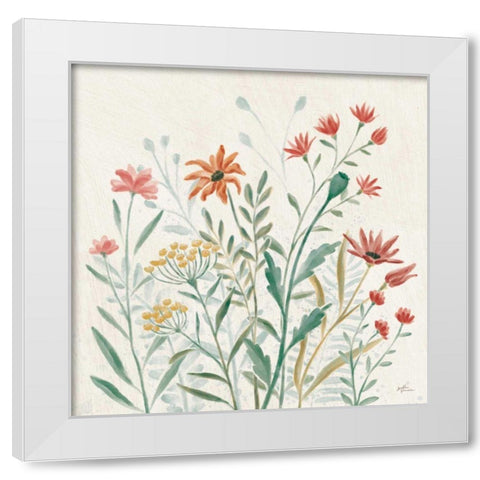 Wildflower Vibes II White Modern Wood Framed Art Print by Penner, Janelle