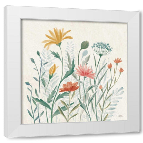 Wildflower Vibes III White Modern Wood Framed Art Print by Penner, Janelle