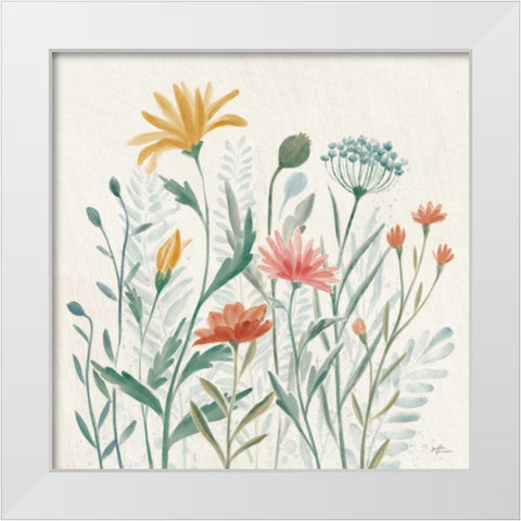 Wildflower Vibes III White Modern Wood Framed Art Print by Penner, Janelle