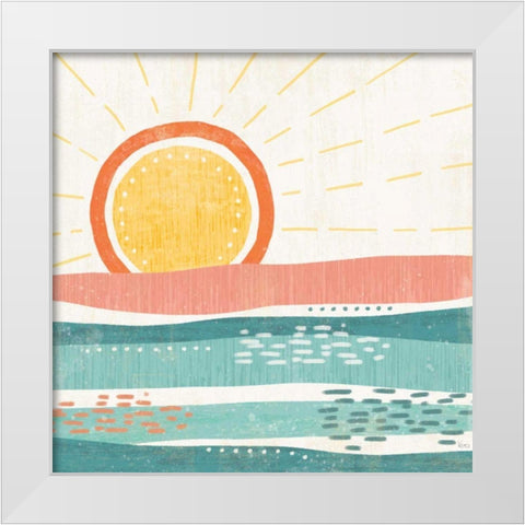 Sweet Summer VI White Modern Wood Framed Art Print by Charron, Veronique