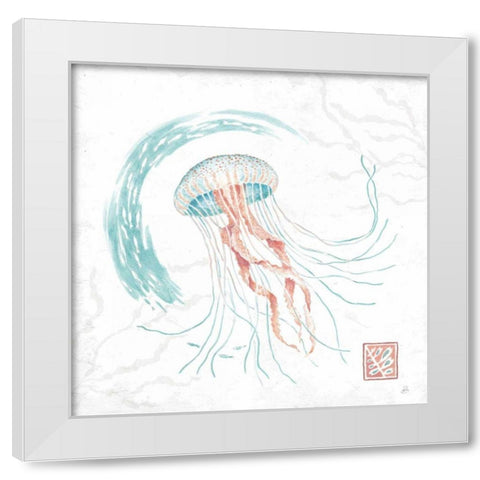 Delicate Sea IV White Modern Wood Framed Art Print by Brissonnet, Daphne