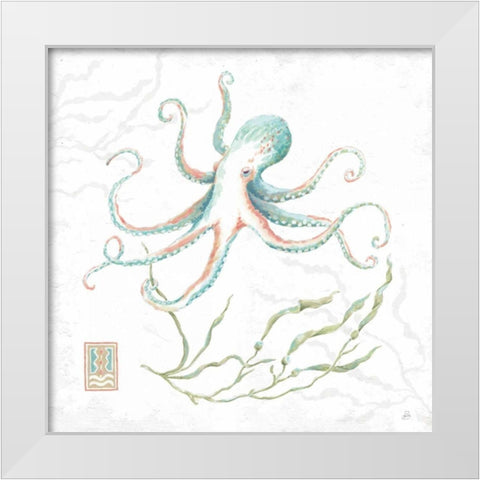 Delicate Sea V White Modern Wood Framed Art Print by Brissonnet, Daphne