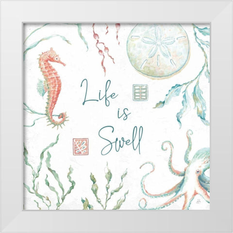 Delicate Sea XIII White Modern Wood Framed Art Print by Brissonnet, Daphne