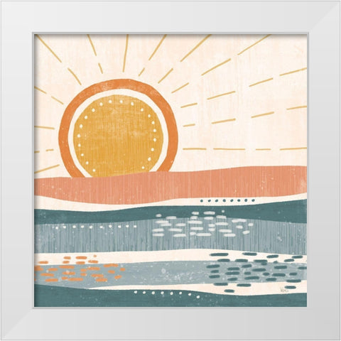 Summer Desert II White Modern Wood Framed Art Print by Charron, Veronique