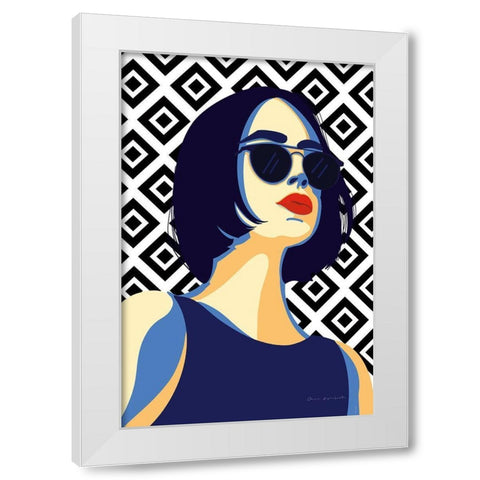 Style and Attitude I White Modern Wood Framed Art Print by Escalante, Omar