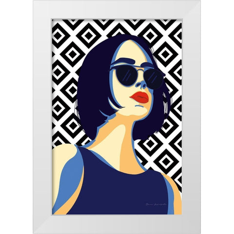 Style and Attitude I White Modern Wood Framed Art Print by Escalante, Omar