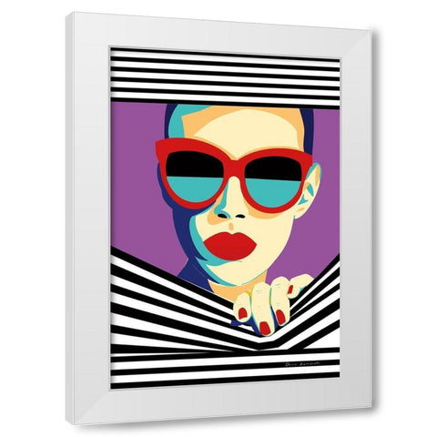 Style and Attitude II White Modern Wood Framed Art Print by Escalante, Omar
