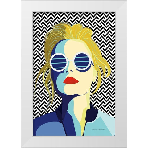Style and Attitude IV White Modern Wood Framed Art Print by Escalante, Omar