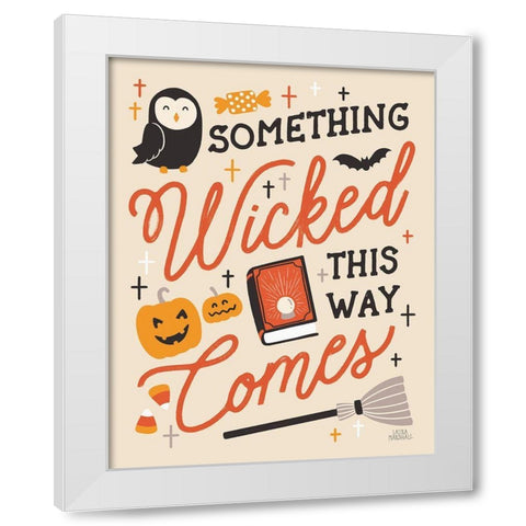 Trick or Treat IV with Black White Modern Wood Framed Art Print by Marshall, Laura