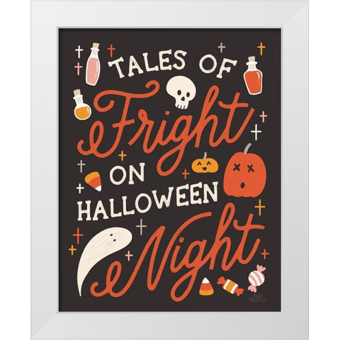 Trick or Treat VII with White White Modern Wood Framed Art Print by Marshall, Laura