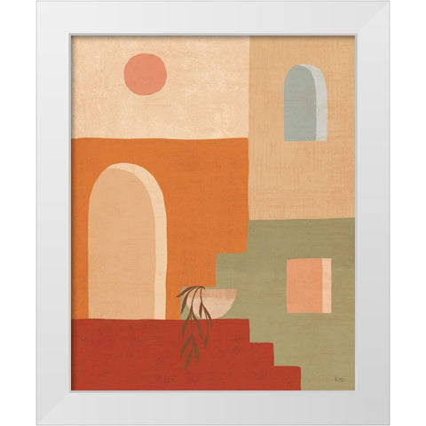 Simple Scenes I White Modern Wood Framed Art Print by Charron, Veronique