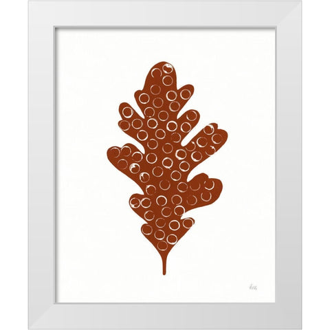 Foliage Fun I White Modern Wood Framed Art Print by Marshall, Laura
