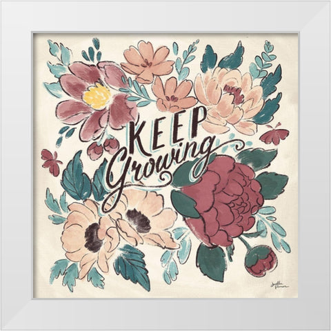 Keep Growing I White Modern Wood Framed Art Print by Penner, Janelle