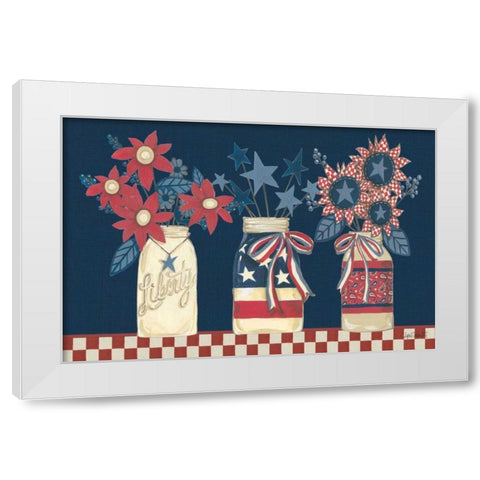 American Country Jars White Modern Wood Framed Art Print by Tavoletti, Anne