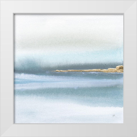 Blue Earth I White Modern Wood Framed Art Print by Paschke, Chris