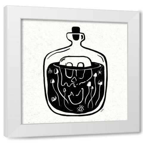 Witches Potion III White Modern Wood Framed Art Print by York, Leah