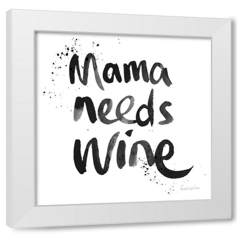 Pop the Cork XV White Modern Wood Framed Art Print by Charro, Mercedes Lopez